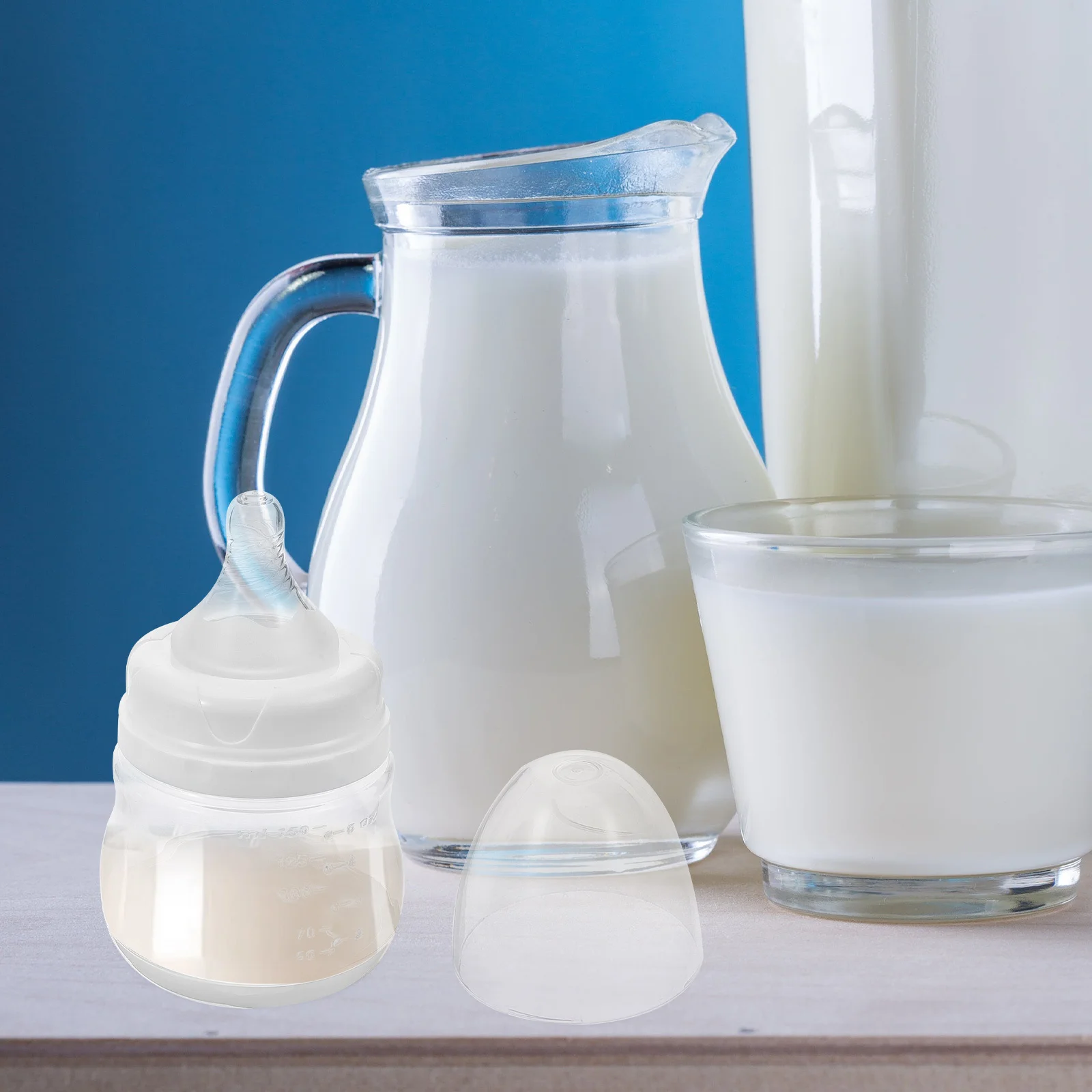 150 مللي زجاجة تخزين حليب الثدي واسعة الرقبة مانعة للتسرب خالية من مادة البولي بروبيلين سهلة التنظيف للرضاعة الطبيعية للأمهات #5