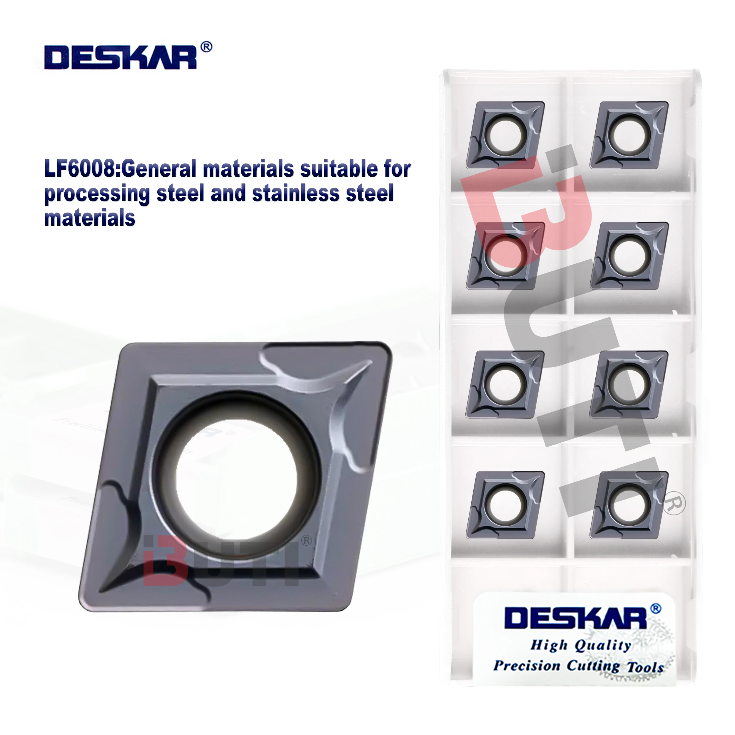 

DESKAR 100% оригинал CCMT09T304 CCMT09T308 LF6008 Внутренний токарный инструмент Токарный станок с ЧПУ Токарная резка Односторонний инструмент Rhombu Part