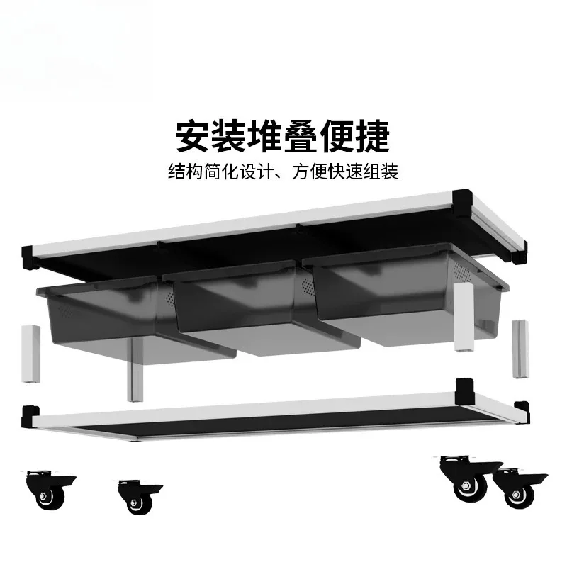45*30*10CM Reptile Basics Breeding Rack With Tub Snake Gecko Lizard Customizable Spliced Aluminum Vision Rack With Breeding Box