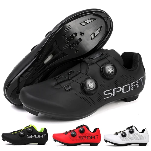Nuevos zapatos de ciclismo de carretera para hombre, zapatos MTB compatibles con Pedal SPD, cómodos y ligeros, zapatos deportivos de ciclismo competitivos para mujer