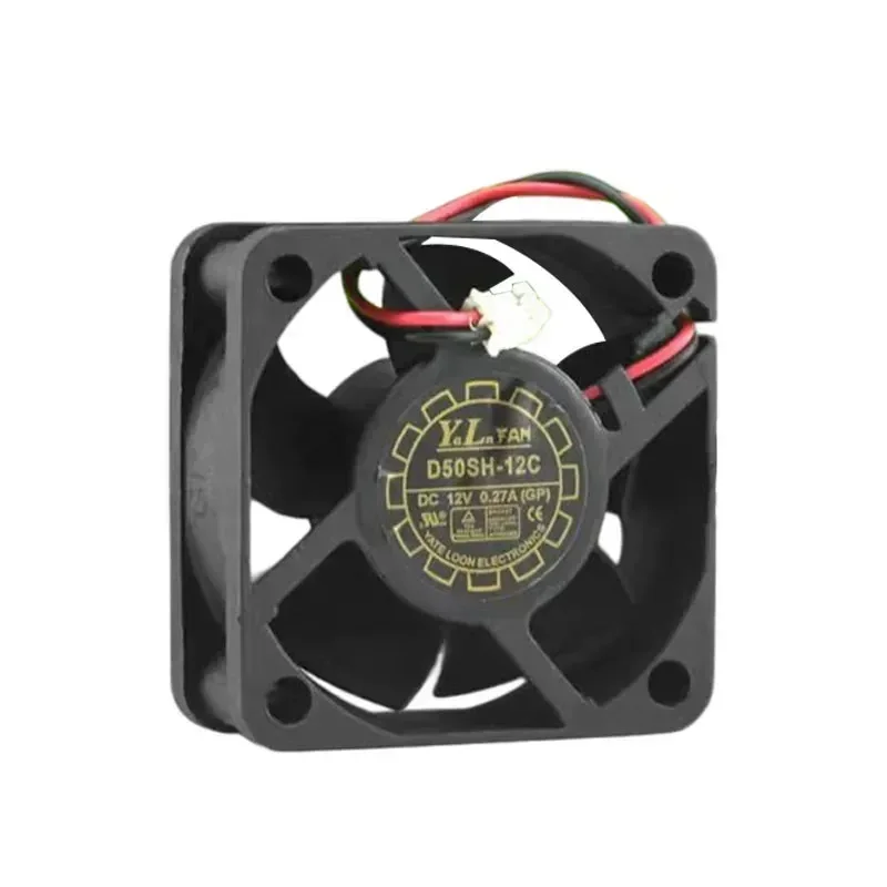 Yuelun Y.L.FAN D50SH-12C 5020 12V 0.27A 5CM/cm Inverter Cooling Fan for Electronic Devices