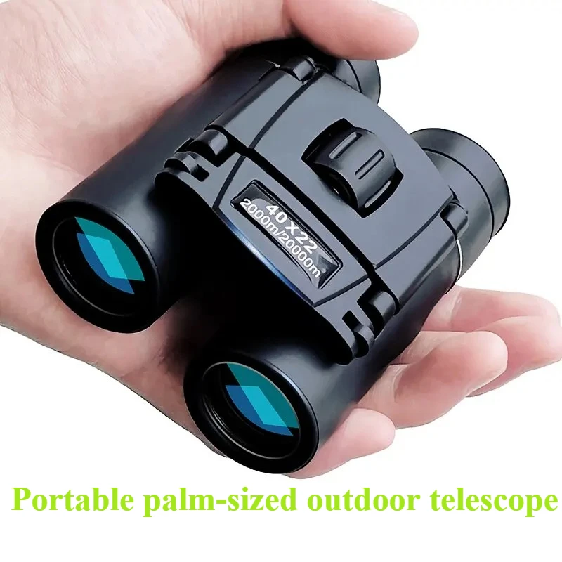 HD Binoculars 40x22 with BAK4 FMC Optics - 2000M Long Range Folding Telescope for Hunting, Outdoor & Travel