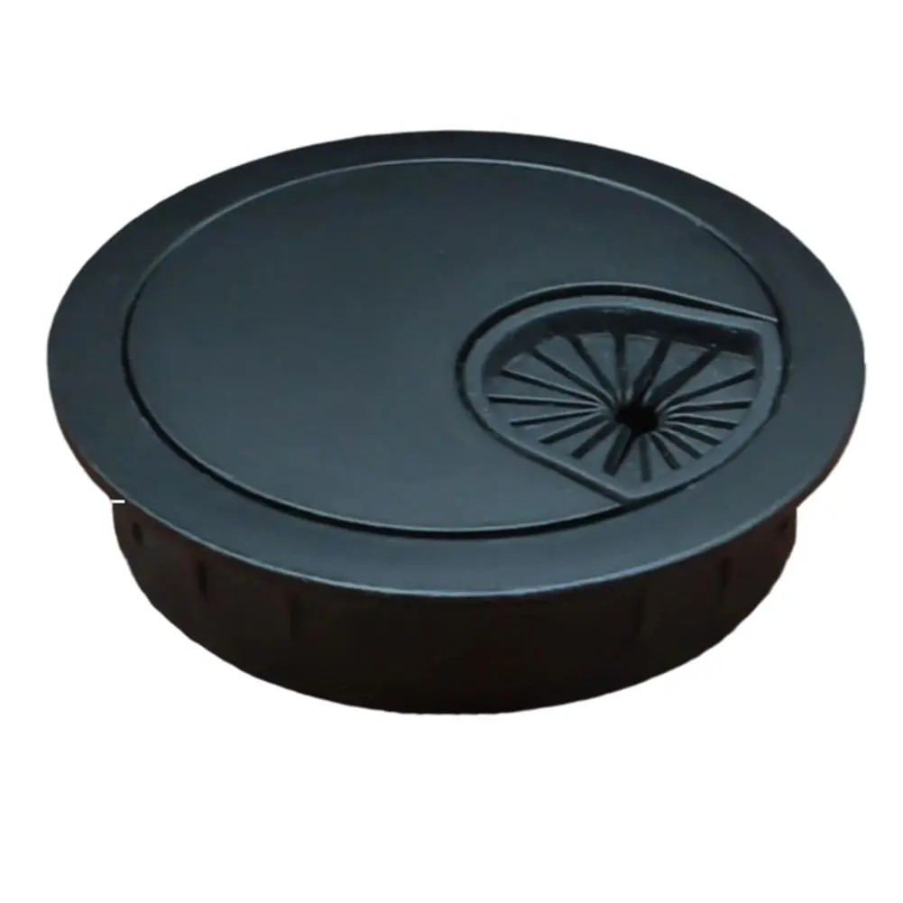 2pcs Zinc Alloy Wire Hole Covers for Desk Cable Management Metal Grommets Designed for Wire Organization on Desktops