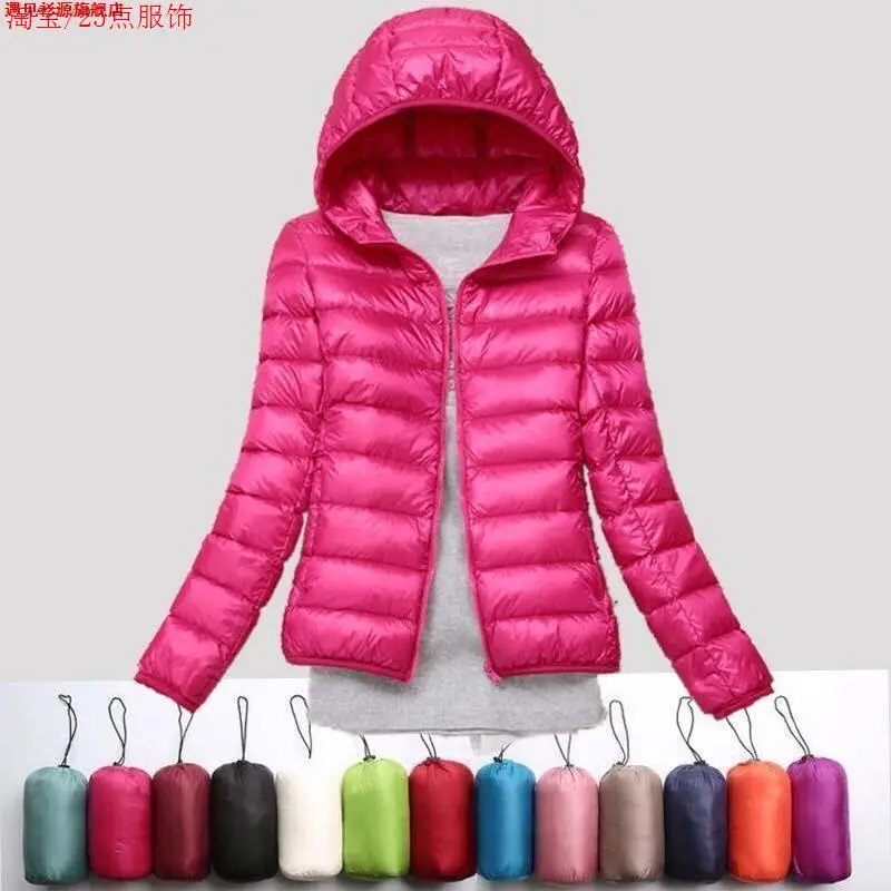Brand New Autumn Winter down Cotton Jacket Women's Hooded Short Stand Collar plus Size Slim Fit Ladies Outerwear