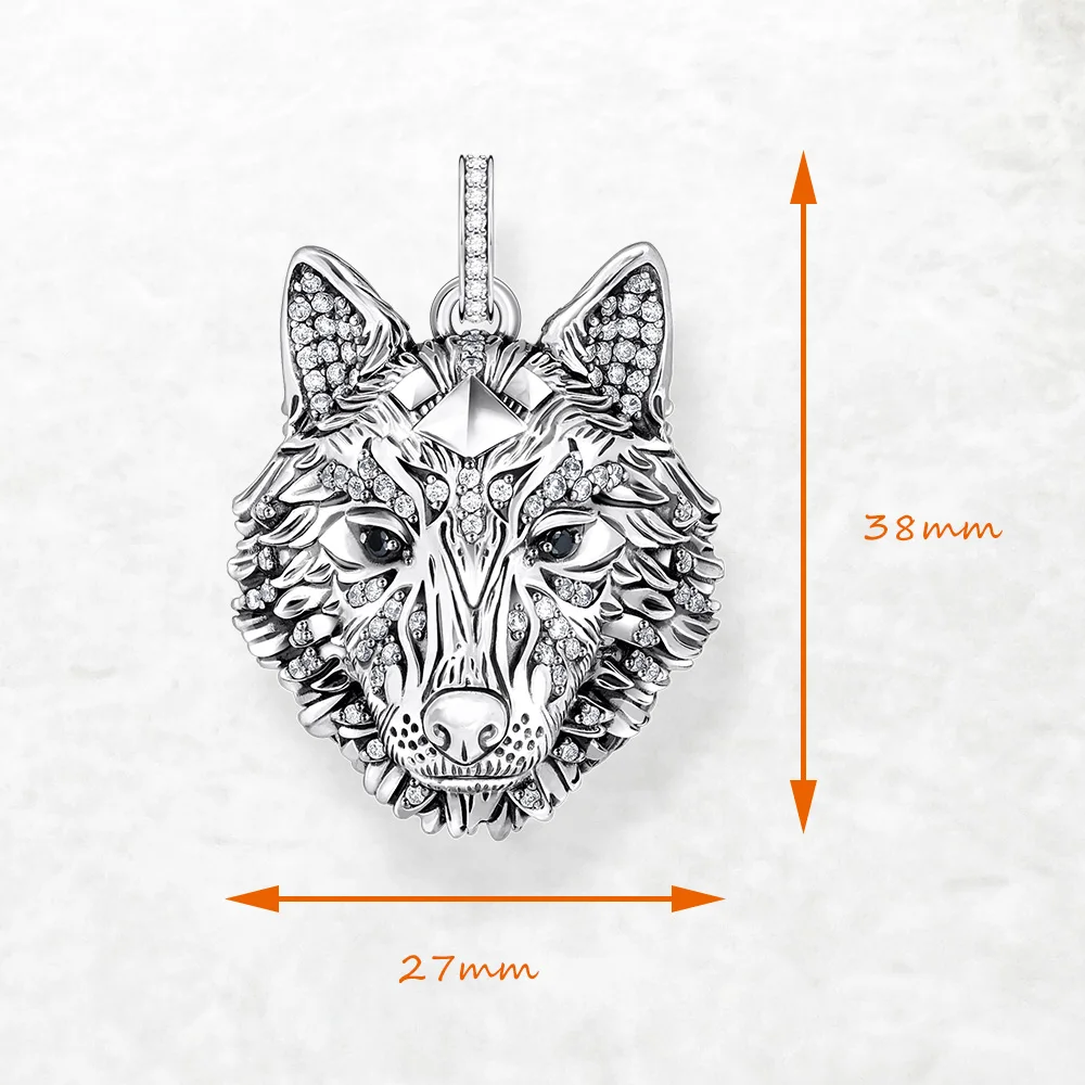 Pendant Wolf Brand New Fine Jewelry Europe Style Accessories Rebel Punk Gift For Women & Men