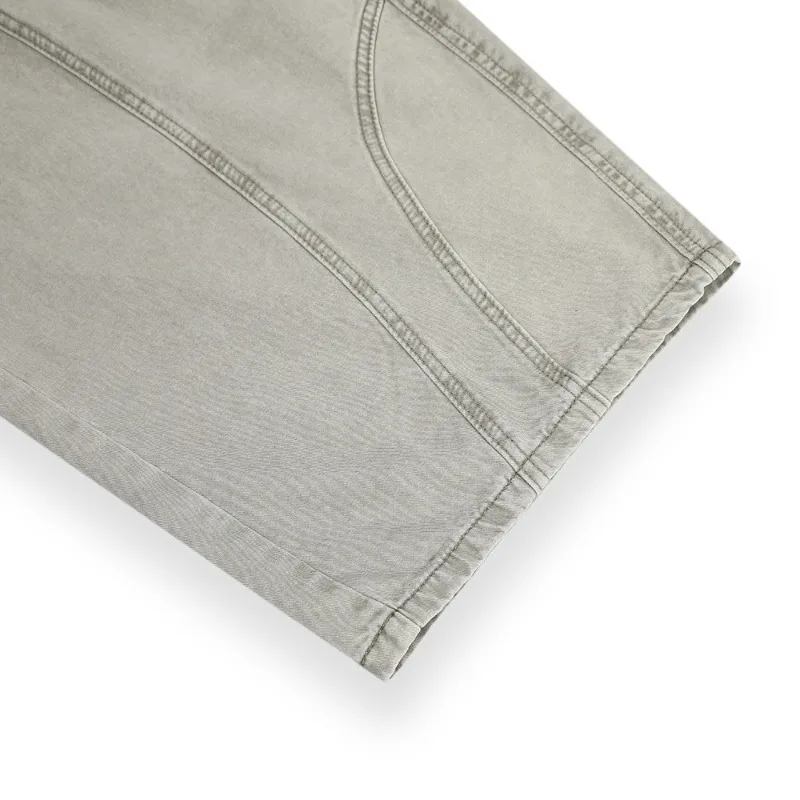 MWJLPWQ Modish 2025 Autumn New American Street Simple Loose Structure Scimitar Casual Pants Fashion Men's Spliced Trousers 21644