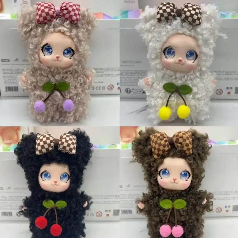 Cute Bowknot Vinyl Face Plush Doll Pendant Keychain Backpack Hangings Decoration Gifts image 4