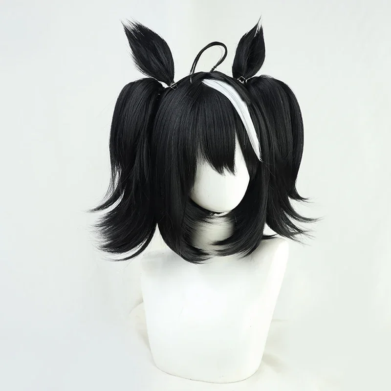 Anime uamusing: Pretty Derby Kitasan Black jockey cosplay wig/tail/ear Halloween party outfit for women 2022 New