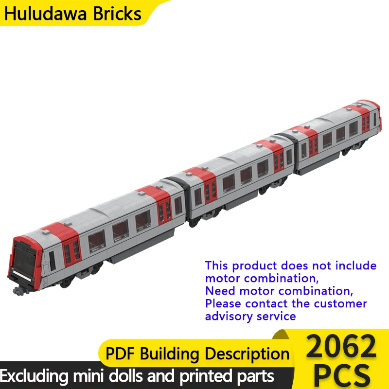 

City Car Model MOC Building Bricks DT5 Series Metro Train Modular Technology Gifts Holiday Assemble Children Toys Suit
