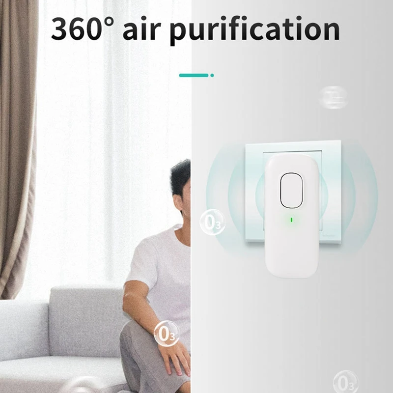 Negative Ion Generator Pluggable Air Purifier With Highest Output - Up To 35 Million Negative Ions/Sec EU Plug