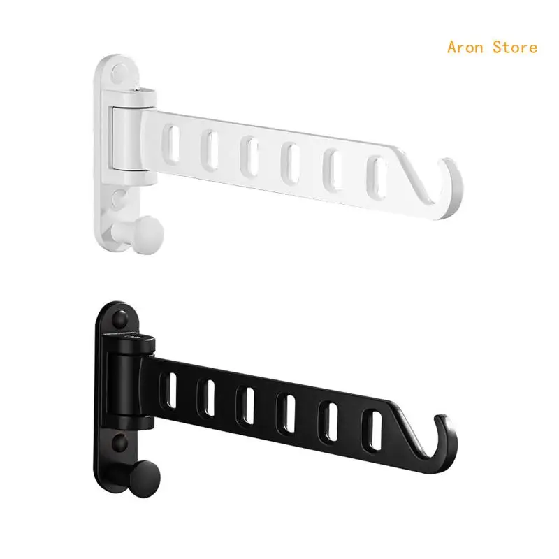 

Wall Mounted Laundry Hanger Dryer Rack Folding Clothes Hanger Metal Storage Rack for Home Dormitory Balcony Heavy Duty H3CF