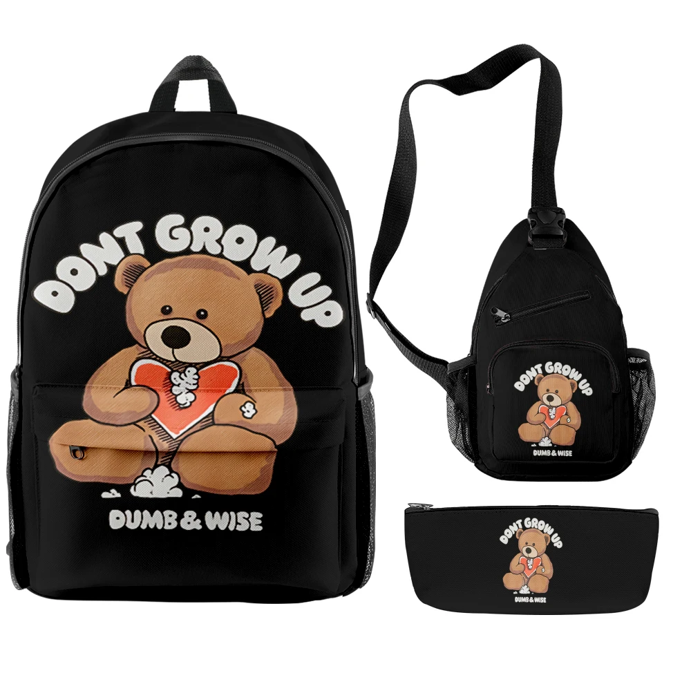 

XPLR Sam and Colby Don't Grow Up 2023 New Game Backpacks 3 Pieces Sets Zipper Daypack Unisex Traval Bag Student School Bag