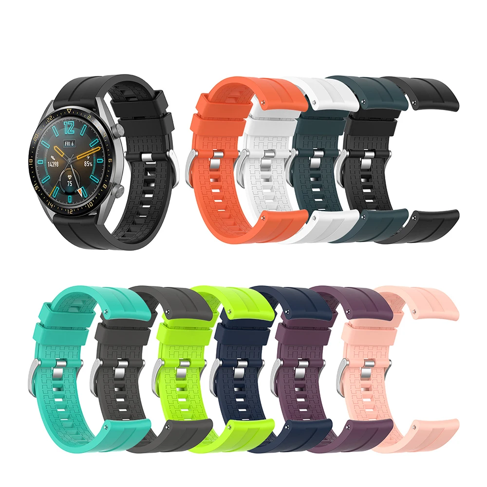 22mm silicone watch strap For  Fossil Gen 5 Carlyle / Garrett /3 Q Explorist/5 LTE/wristband