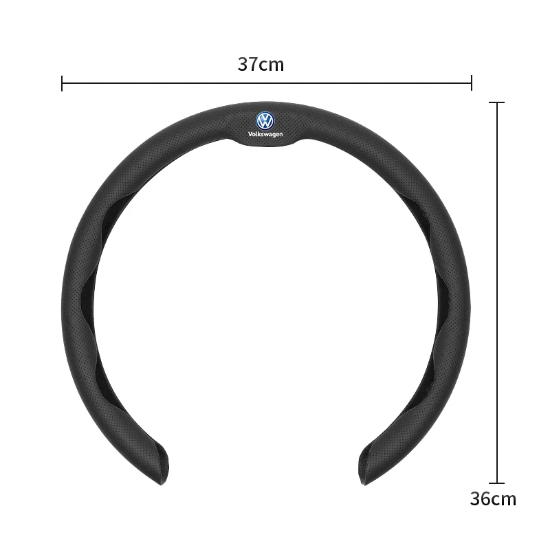 Volkswagen Car Steering Wheel Cover Accessories For VW GTI Polo Golf MK6 MK7 Passat B6 Tiguan Arteon Jetta Beetle T-ROC ID.3 CC view 6