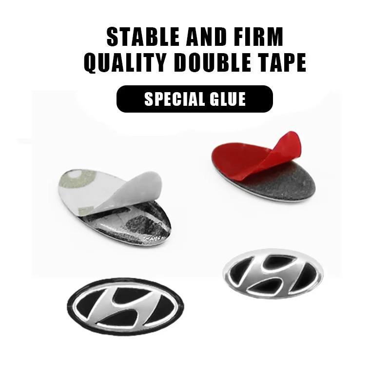 5/10 قطعة شعارات مفتاح السيارة الألومنيوم ملصقات لشركة هيونداي إلنترا توكسون أكسنت ميسترا I20 I30 شارات ملحقات التحكم عن بعد #4