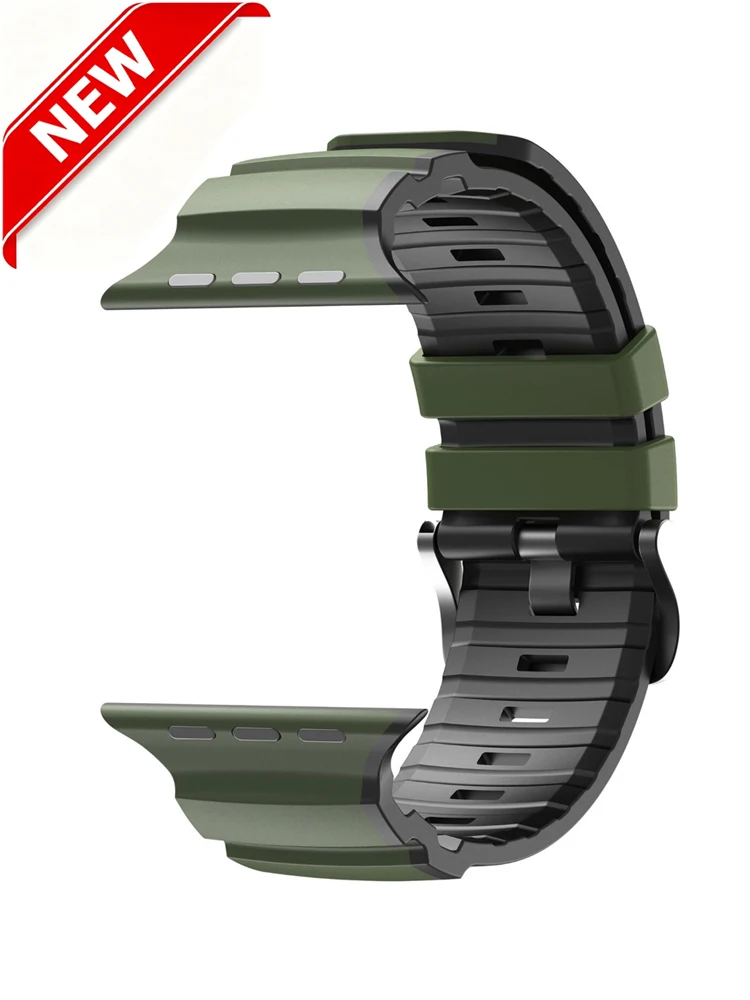 Sportarmband für Apple Watch Ultra 2/3 Band 49mm 46mm 45mm 44mm 42mm Uhrenarmband Silikon Correa Serie 11/10/9/8/7/SE 3 Armband