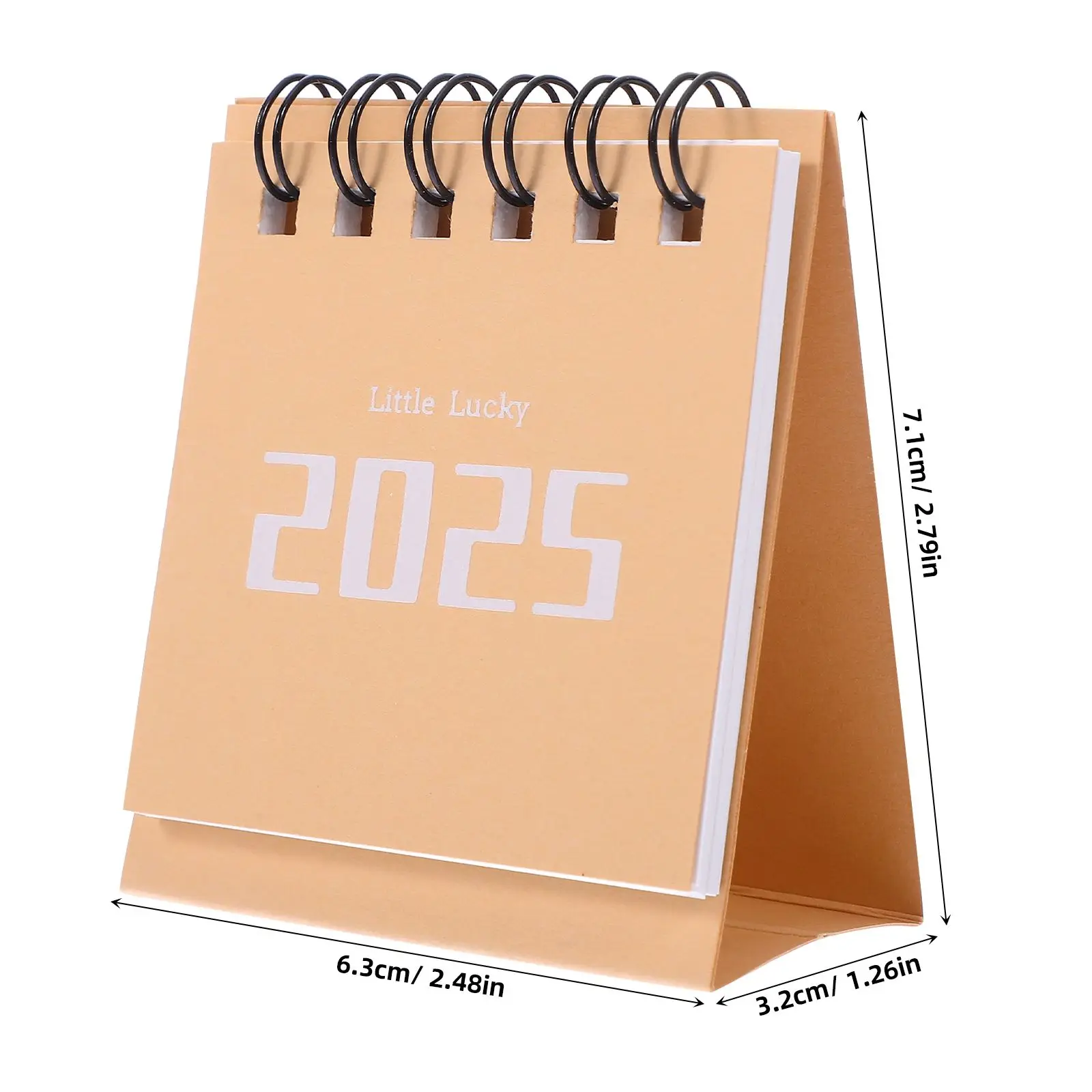 Mini Small Desk Calendar 2025 Pink Paper Desktop Decor Calendars naments Tiny Flip Modern Office Notebooks