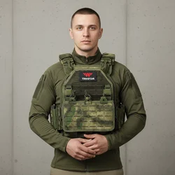 yakeda 1000D Nylon Durable Tactical multi-cam Tactical vest plate carrier vest Tactical vest Hunting vest Protective vest