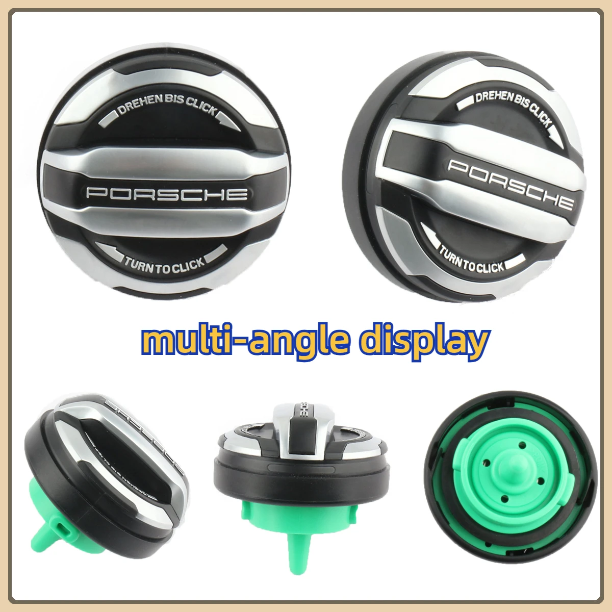 

Modified Aluminum Appearance Fuel Tank Cap For TEQ2 TEQUIPMENT CAYENNE PANAMERA TEQ 1TEQUIPMENT 98X/99X OEM 971044251 971044261