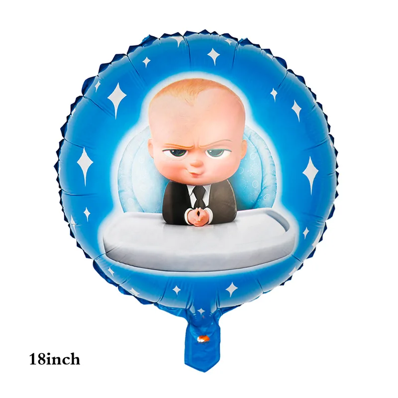 Disney Cartoon The Boss Baby Series per bambini Compleanno Decorazione per feste a tema Forniture Set di palloncini in pellicola di alluminio