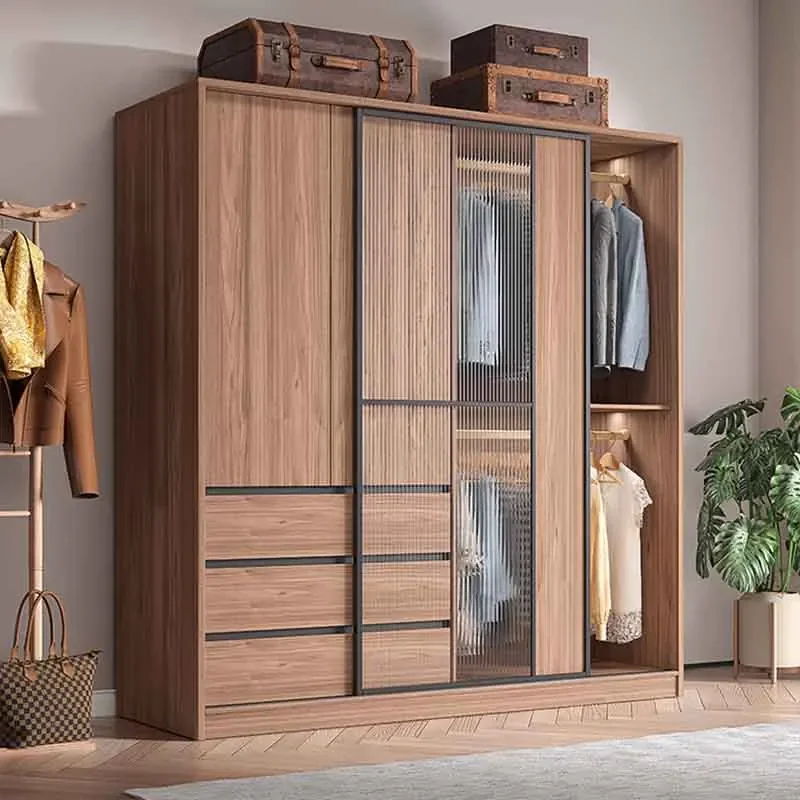 Drawer Storage Men Wardrobes Luxury European Wood Organizer Apartment Wardrobes Clothes Living Room Rangement Chambre Furniture