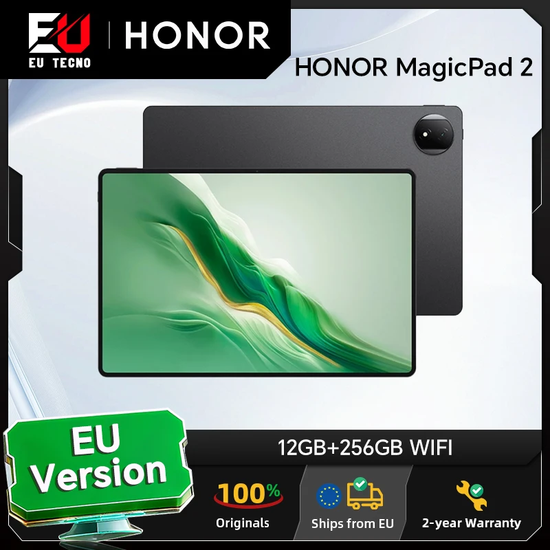 Tablet HONOR MagicPad 2, versión europea, batería de 10050 mAh, tablet Android, pantalla OLED de 12.3 pulgadas, Snapdragon 8s Gen 3, cámara trasera de 13 MP