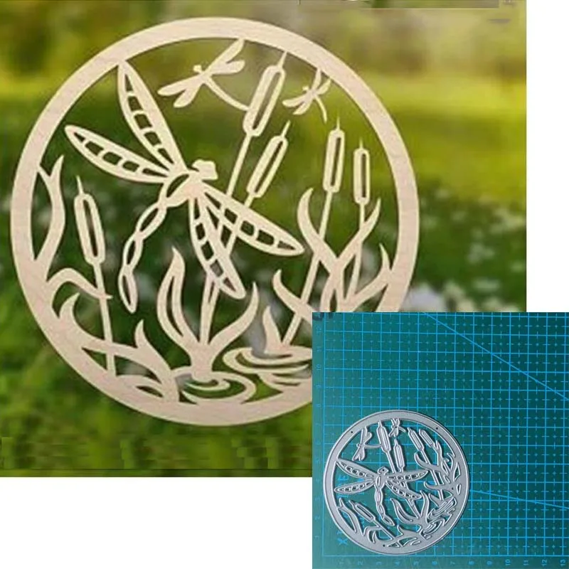 Vlinder Libel Metal Cutting Dies Scrapbooking Decoratie Papier Ambachtelijke Mes Mal Punch Sjabloon Embossing Stencils