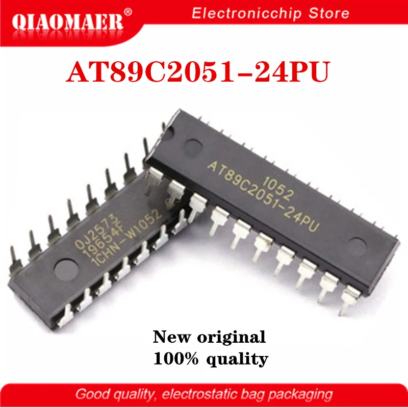 

AT89C2051 AT89C2051-24PU DIP20 AT89C2051-24PI DIP-20 89C2051 Новый оригинальный 100% качество