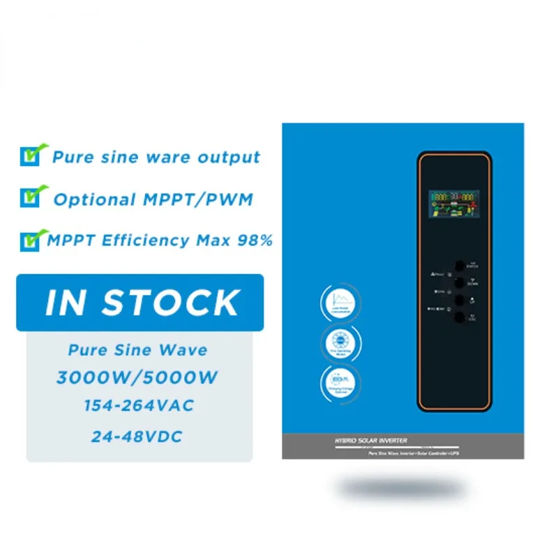 3.5Kva pure sine wave converter 8kw 48v household energy storage industrial hybrid solar inverter