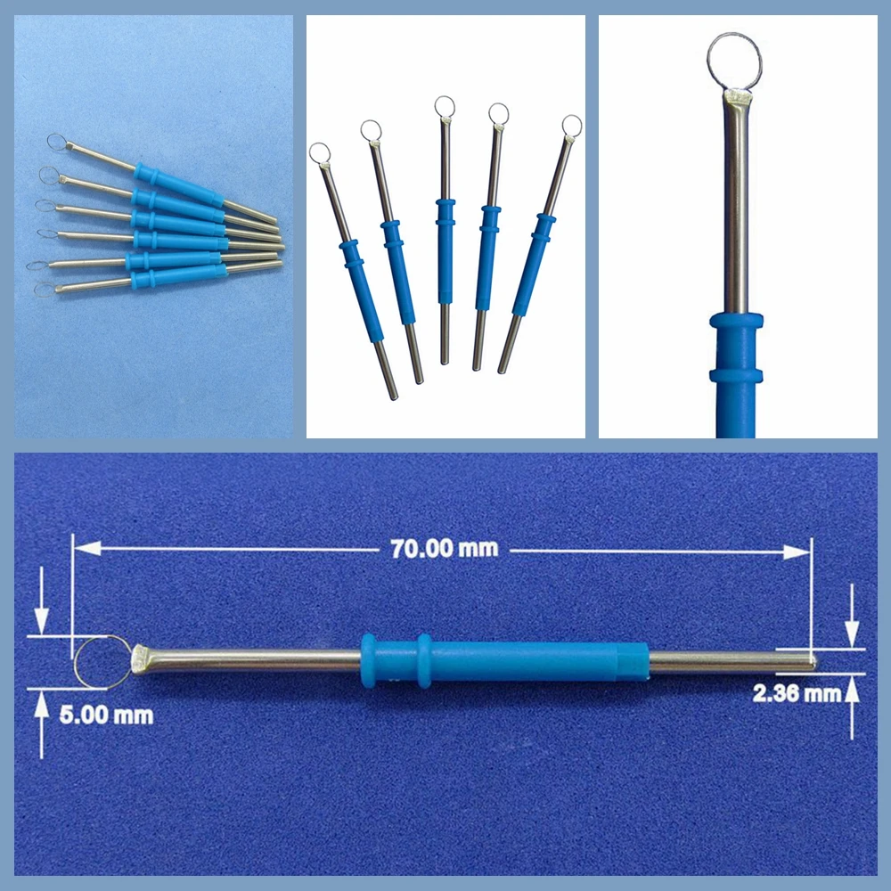 10pcs/pack wholesale ESU pencil cautery Needle Electrosurgical blade electrode 70mm*2.36mm Electrocoagulator Electrocautery
