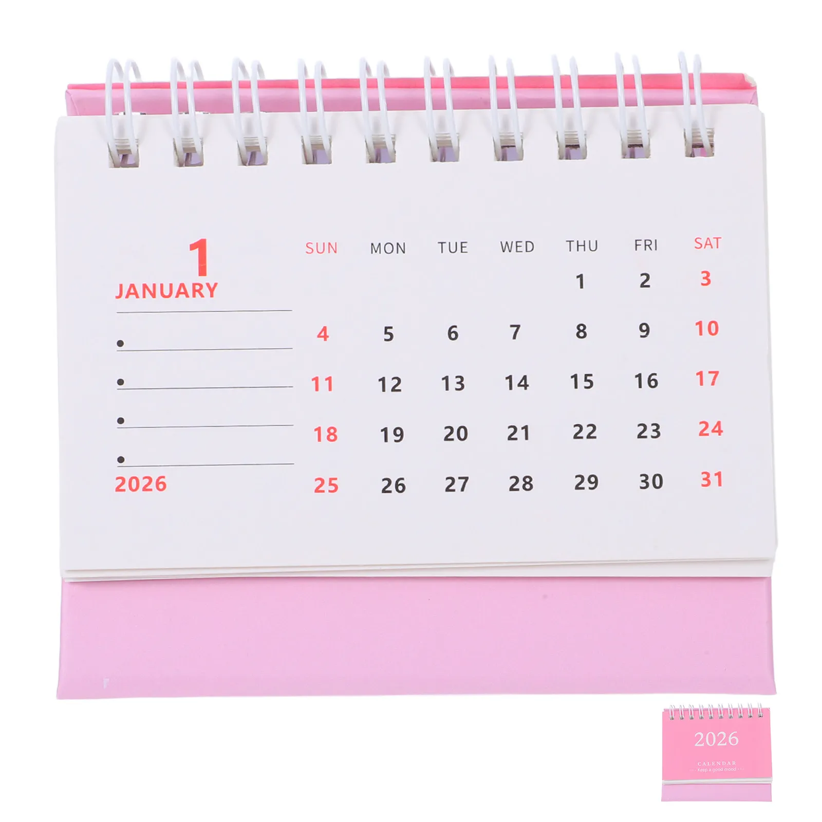 

2026 Small Desk Calendar Foldable Stand Up Design Modern Minimalist Decorative Planner for Office Home Daily Task Management