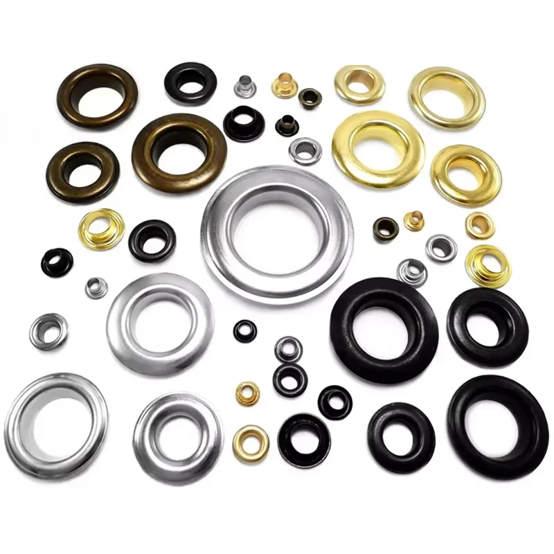 1/20/30 قطعة الثقوب المعدنية الحلقات ثقب الهواء برشام 8 مللي متر 10 مللي متر 12 مللي متر 14 مللي متر 20 مللي متر 40 مللي متر ل حقيبة جلدية الأحذية غطاء حزام الملابس والاكسسوارات