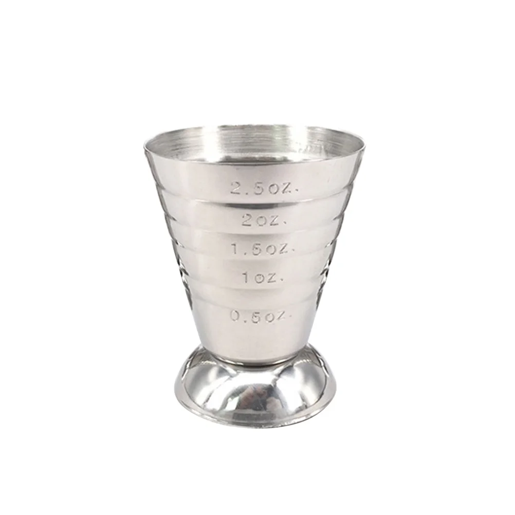 

Stainless Steel Jigger Bar Measurer Cup Silver 05-25oz Ounce Ml Tbsp Lateral Expansion Measuring Cup Jigger Bar