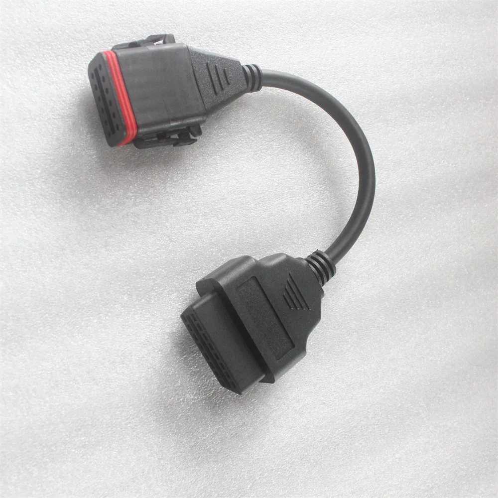 12 Pin Transfer OBD 16pin Cable for Cummins Inline6 Komatsu 12pin Convert To Obd2 16-pin Connector Car Diagnostic Tool Adapter