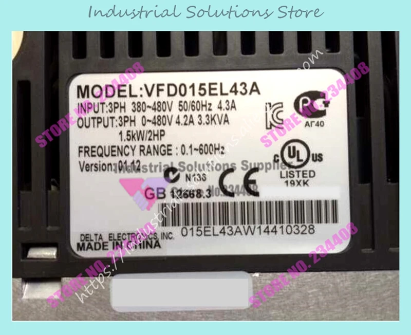 Convertitore di frequenza inverter VFD004EL43A VFD007EL43A VFD015EL43A VFD022EL43A VFD037EL43A Nuovo