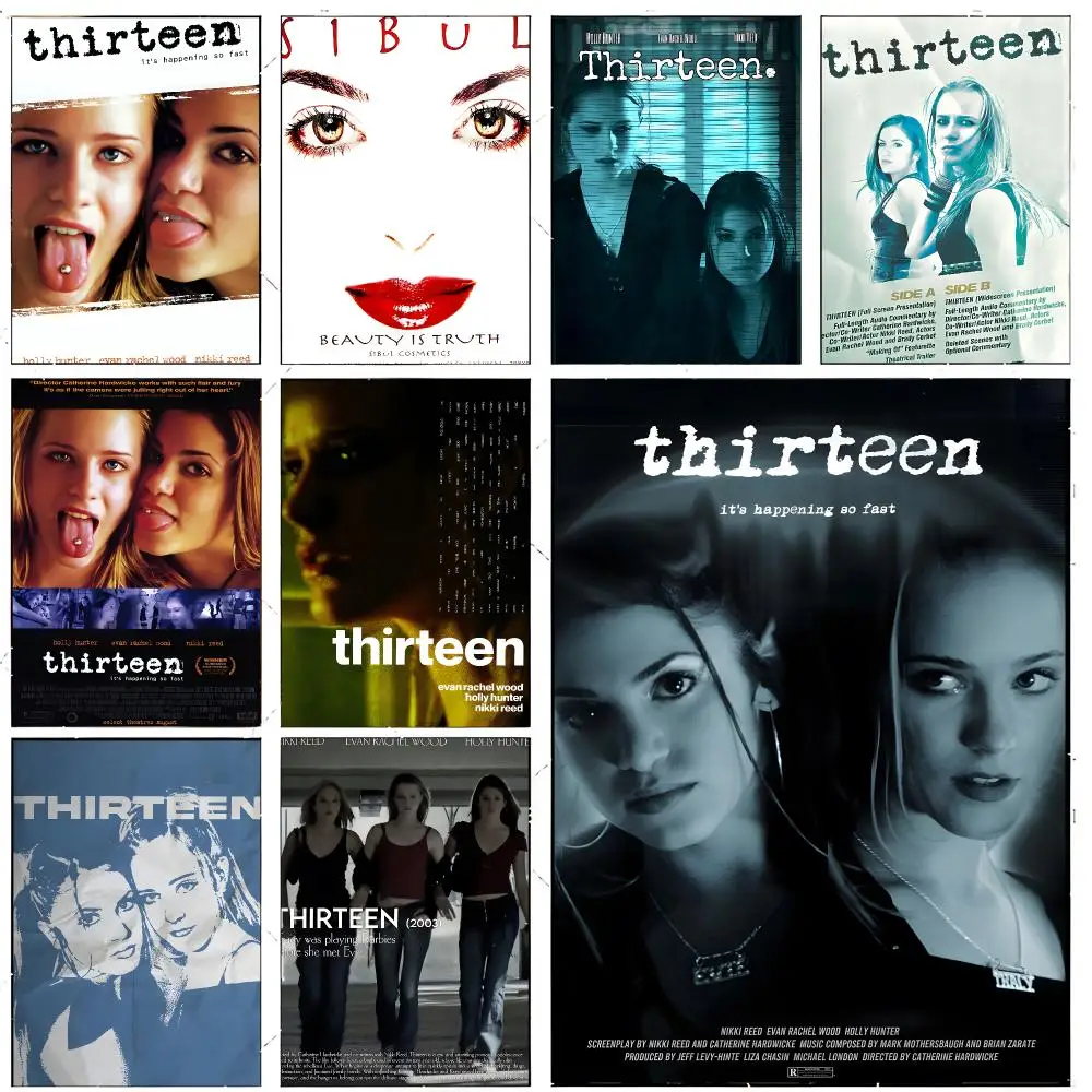 Movie Drama Thirteen Poster Premium Decor Art & Gift for Household Lounge Home Ornaments