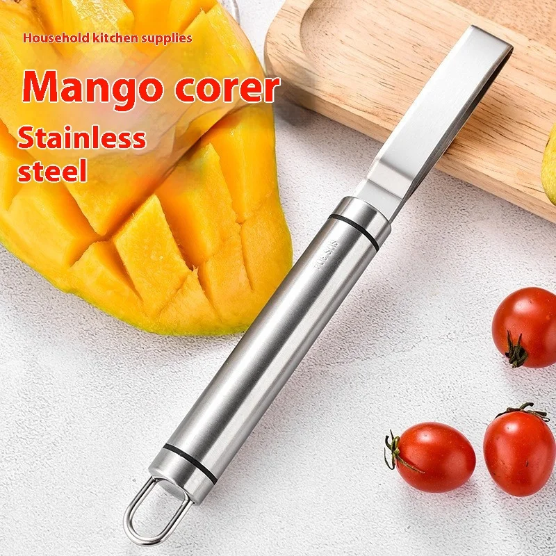 

1 шт., инструмент для удаления сердцевины манго, нержавеющая сталь 304 для манго, ананаса, авокадо, слайсер для сердцевины, простой в использовании кухонный гаджет
