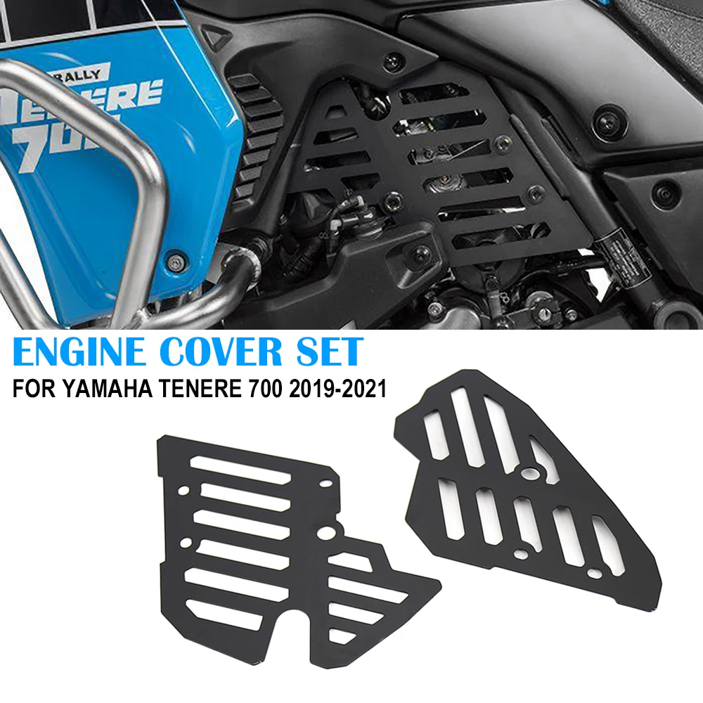 

For Yamaha Tenere 700 2019 - 2021 NEW Motorcycle Accessories Engine Guard Cover protector Crap Flap Set Tenere700 XTZ700 2020