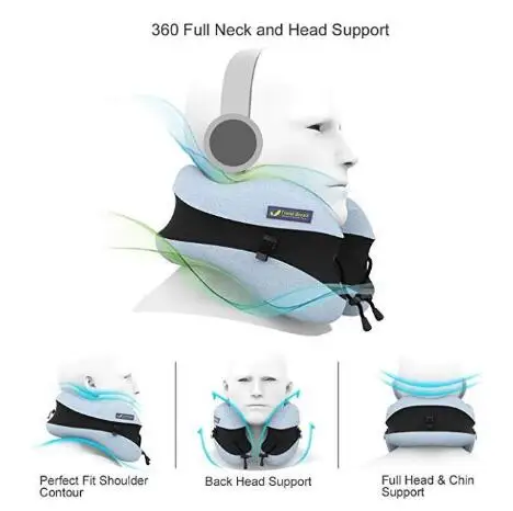 New U Shaped Travel Pillow Car Air Flight Memory Foam Pillows Neck Support Headrest Cushion Soft Nursing Cushion