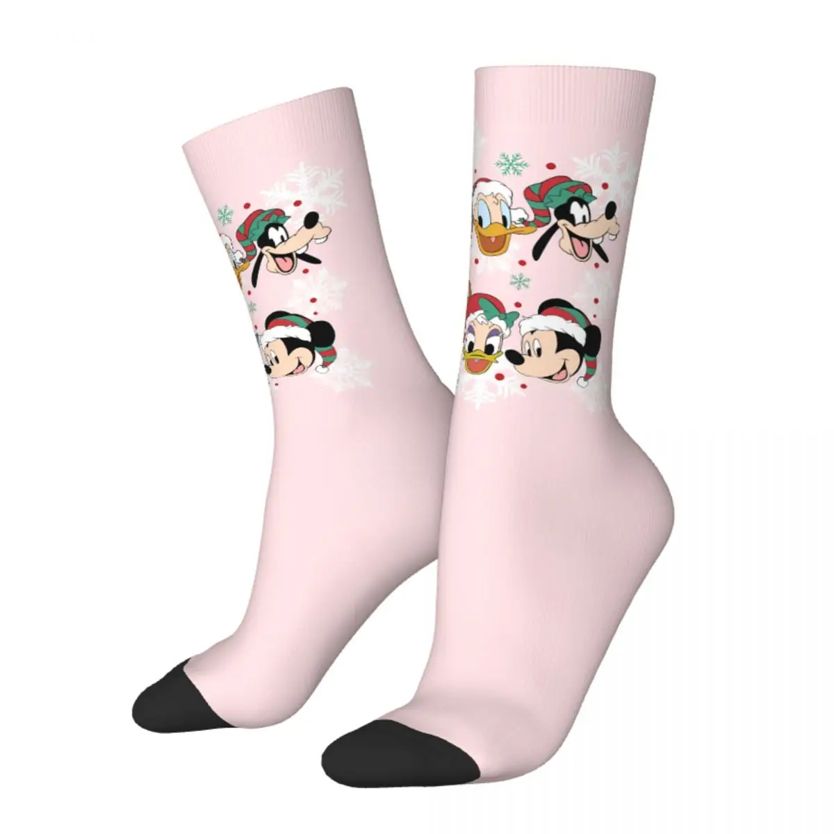 TureMouse-Chaussettes de Noël coordonnantes unisexes, bas respirants, design de loisirs, escalade, automne, hommes