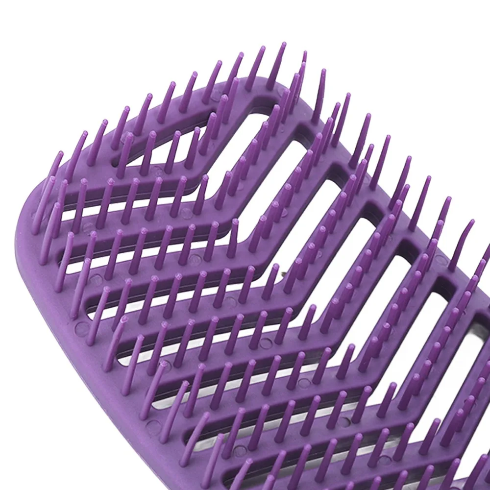 4pcs Durable Curved Vent Brush Ergonomic Design Curved Design Styling Tool Lightweight Paddle Detangling Brush For Women