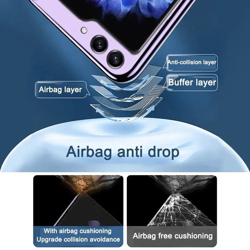 Skinlee For Samsung Galaxy Z Flip 7 FE Case Transparent Hard Shell For Samsung Galaxy Z Flip 7 FE Hard Back Casing Funda Capa