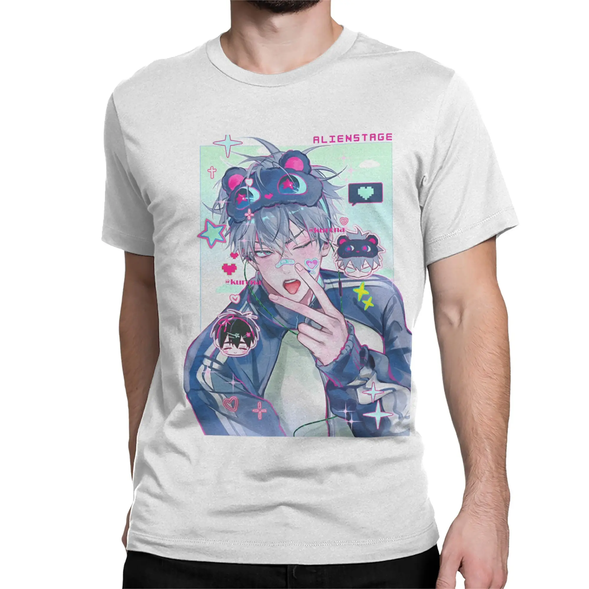 Funny Alien Stage T-Shirt Men Women Crew Neck Pure Cotton T Shirt Till Ivan Cartoon Short Sleeve Tee Shirt Party Clothing