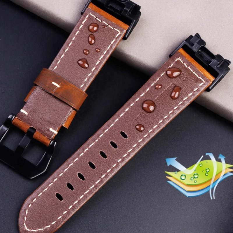 Genuine leather watch strap for Casio G-SHOCK Big Mud King GWG-1000/GB series modified retro leather watchband accessories belt