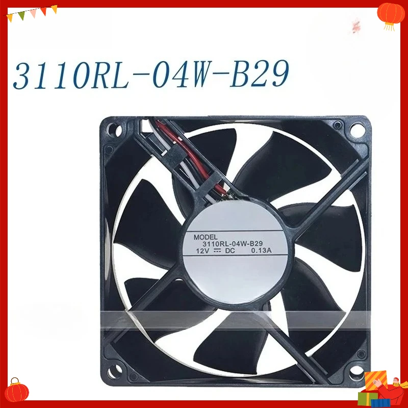 

3110RL-04W-B29 Cooling Fan For NMB Minebea 8025 8CM 12V 0.13A PC Case Power Supply Fan (WYH001)