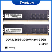 Ymeiton 2-5PCS DDR4 8GB Desktop Universal Memory Ram16GB 32GB 2666 3200 MHz Factory direct mail free 1.2V Udimm Internal Ram