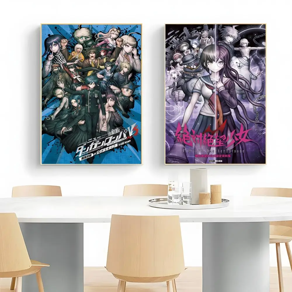 Thrilling Mystery Game D-Danganronpa Poster Wall Art Print Decorative Mural Home Decor Gift Unframed