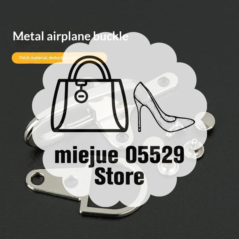1Set Metal Buckles Handbag Strap Hook Screw Decorative Lobster Clasp Connector Button Jacket Belt Buckle Accessory