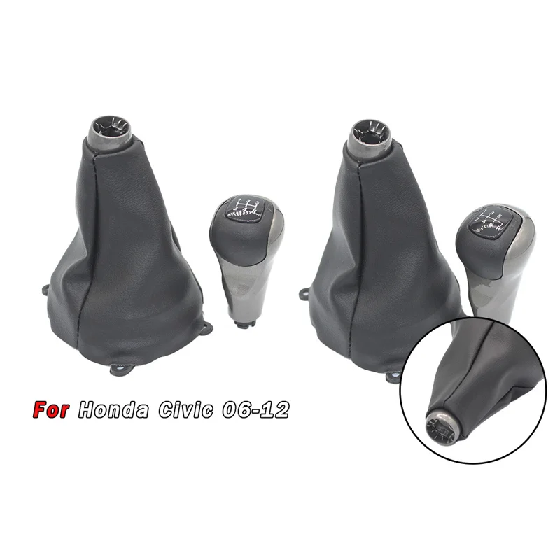 For Honda Civic shift dust cover integrated gear head, gear lever handball shift handball gear cover, scratch resistant and slip