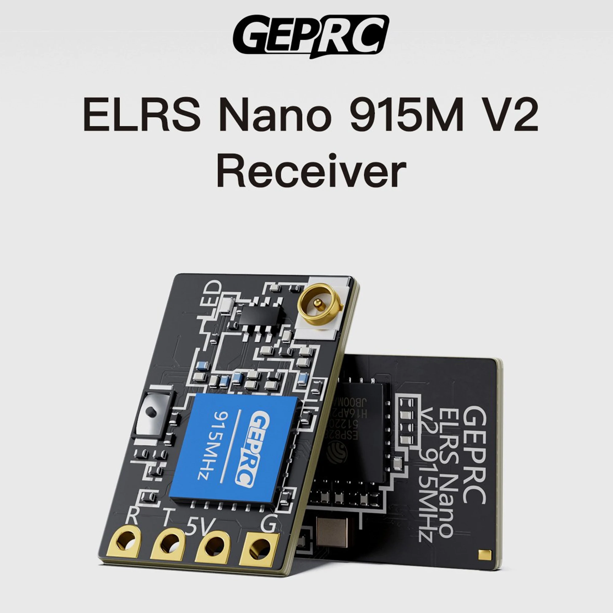 GEPRC ELRS Nano 915M V2 Receiver for FPV Drone ExpressLRS Built-in WIFI Antenna 200Hz Maximum Refresh Rate Remote Control